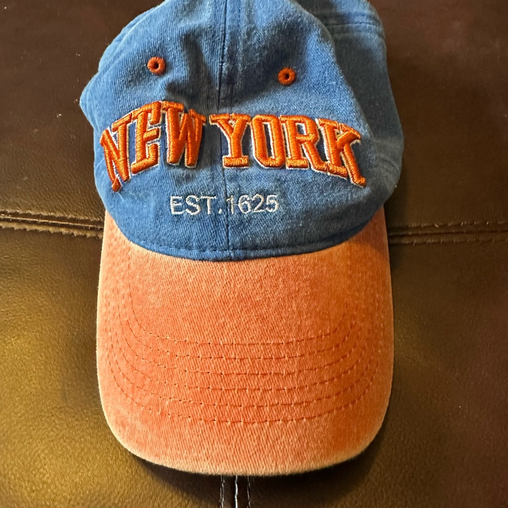 Blue and Orange New York Cap
